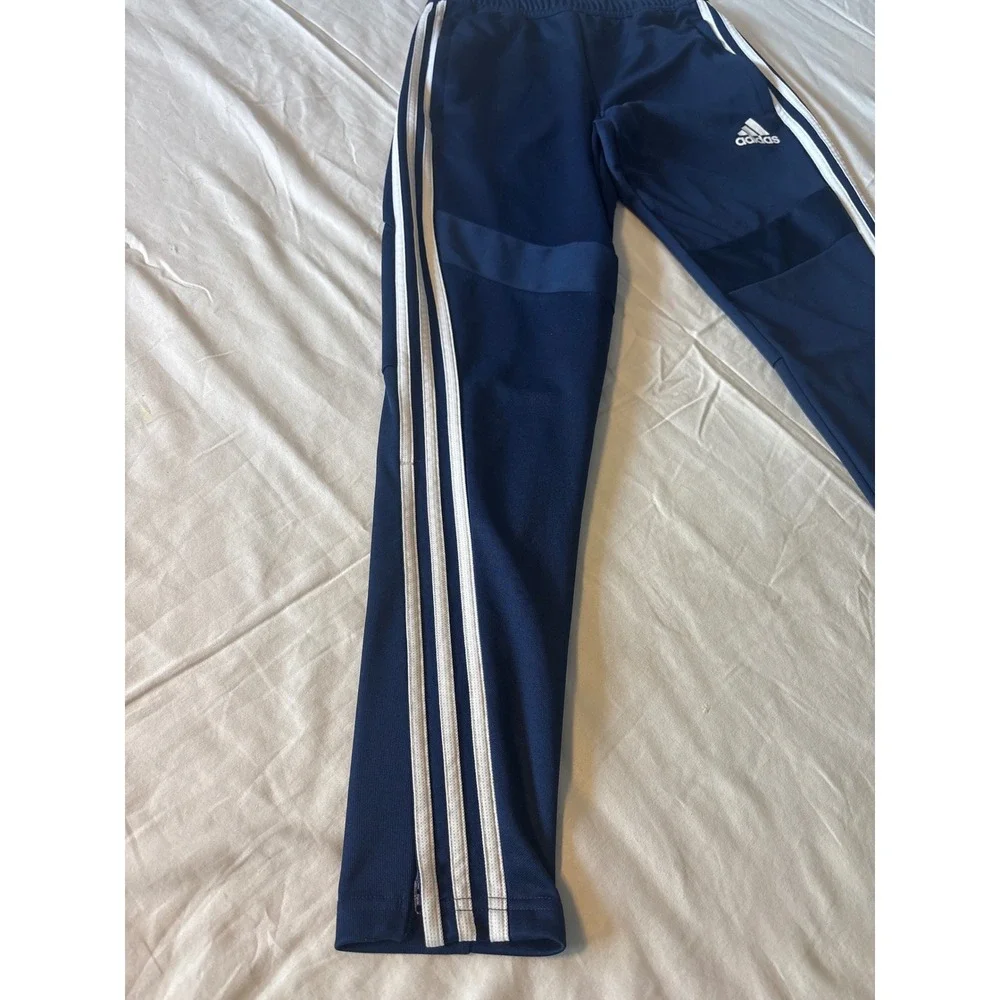 Adidas Tiro Track Pants S Navy Blue Tapered Soccer Joggers